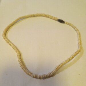 Vintage Puka Natural Shell  Choker Necklace